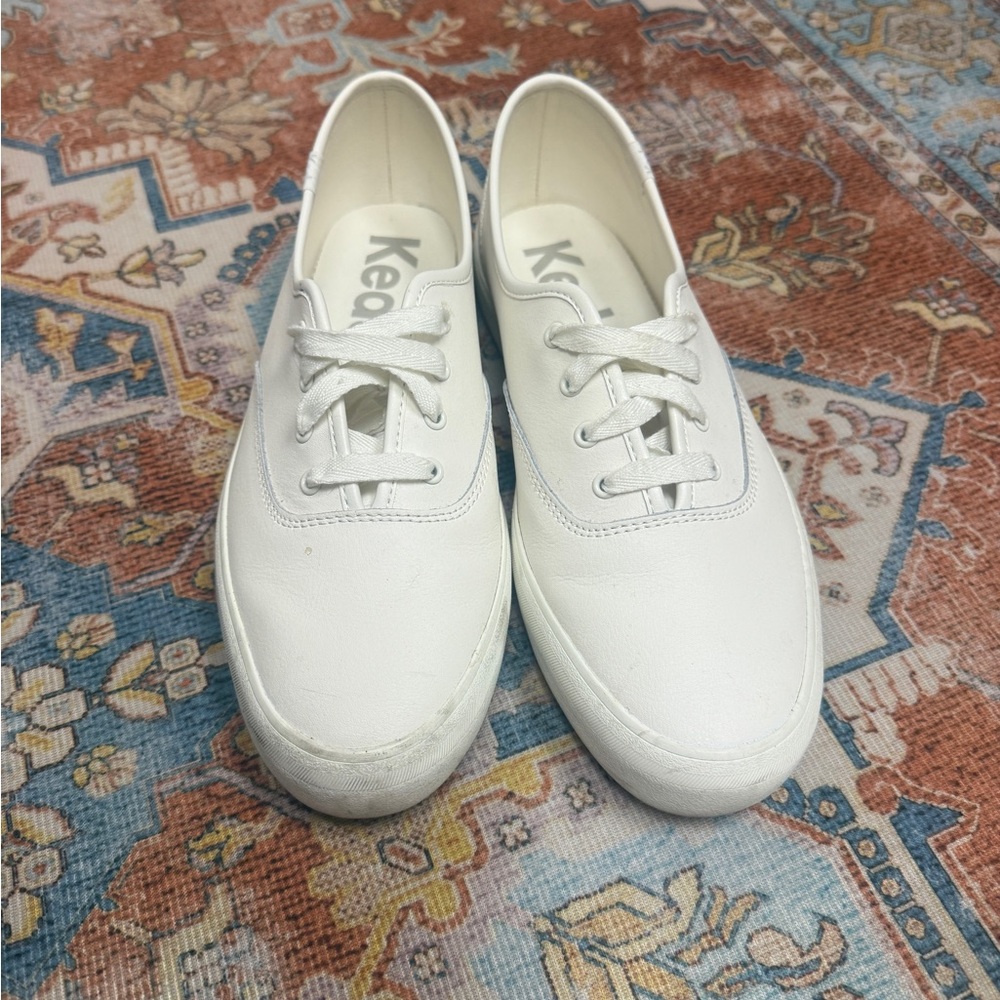 Keds White Canvas Sneakers Classic Low-Top Design